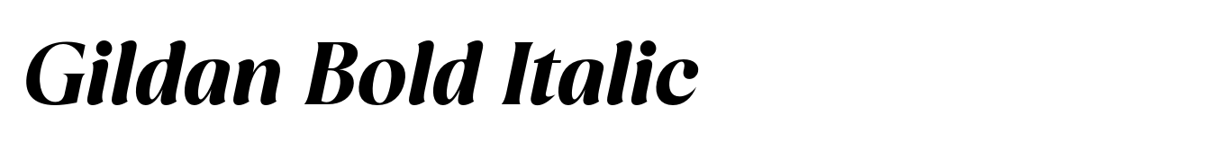 Gildan Bold Italic